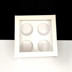Caja para Cupcake 4 Unidades - X MAYOR