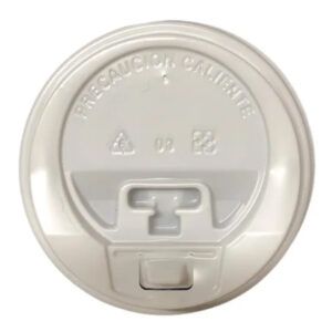TAPA VASO 12 OZ BLANCA - 50UD